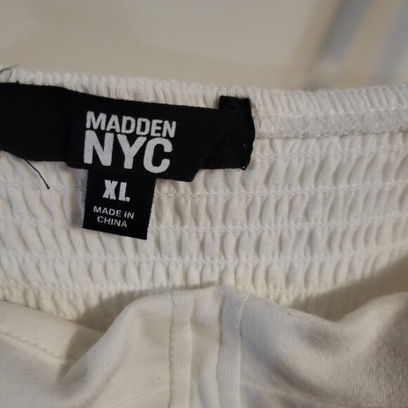 NWT MADDEN NYC WHITE BUBBLE MINI DRESS SZ XL - Picture 3 of 5